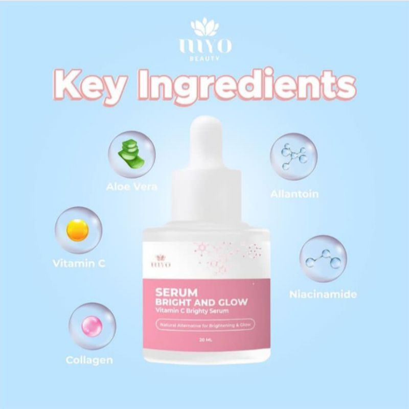 BPOM MYO MAYRA BRIGHT &amp; GLOW SERUM ISI 20 ML
