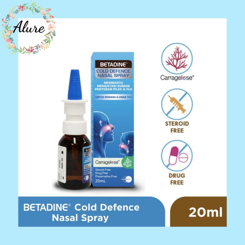 Jual BETADINE Cold Defence Nasal Spray 20ml - Obat Semprot Hidung ...