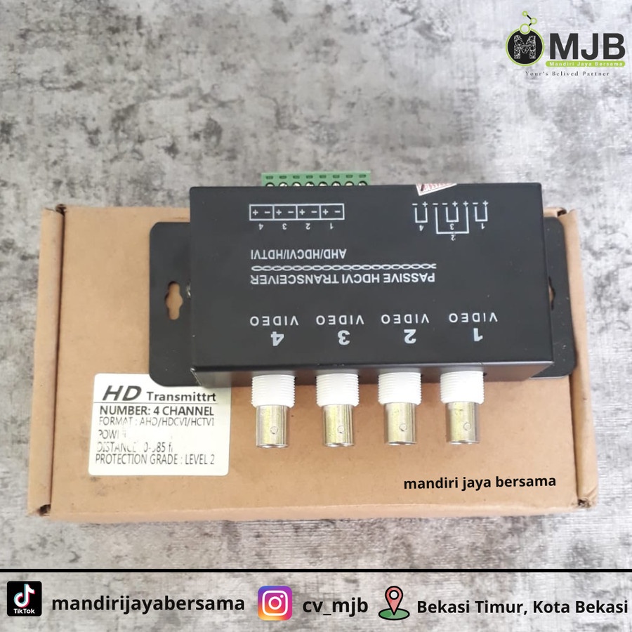 Video Balun 4CH Passive UTP Transceiver