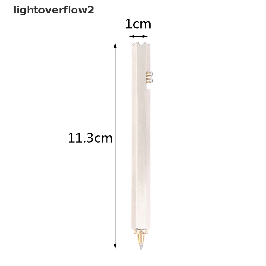 (lightoverflow2) Pulpen Taktikal Bahan Stainless Steel Untuk Bisnis