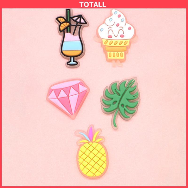 COD Charms Pin Bahan Pvc Glow In The Dark Desain Makanan Untuk Aksesoris Charms Fashion-Totall