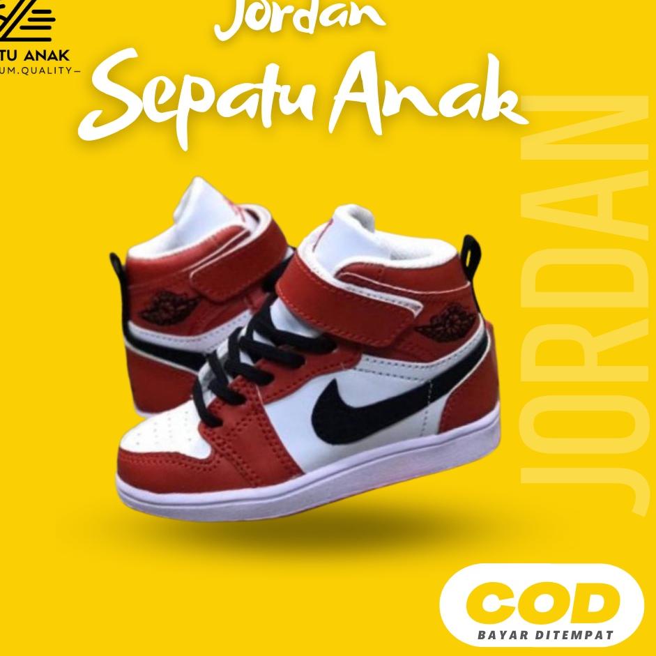 AANZ Sepatu Anak Laki Laki Sepatu Jordan Anak Laki Laki Perempuan 2 3 4 5 6 7 8 9 10 Tahun Sekolah T