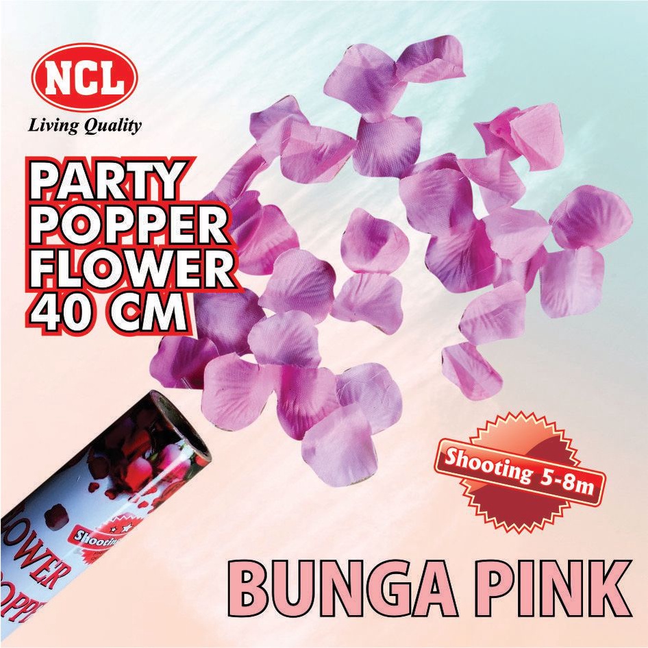 Confetti Popper 40 cm dari Bunga Plastik