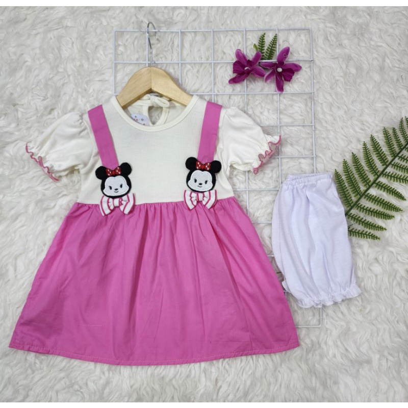 Baju bayi perempuan dress baby girl minnie mouse