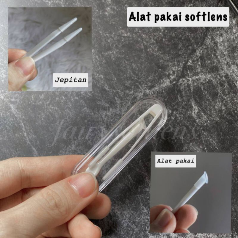 Alat pakai softlens/ jepitan/ tweezer (warna random)