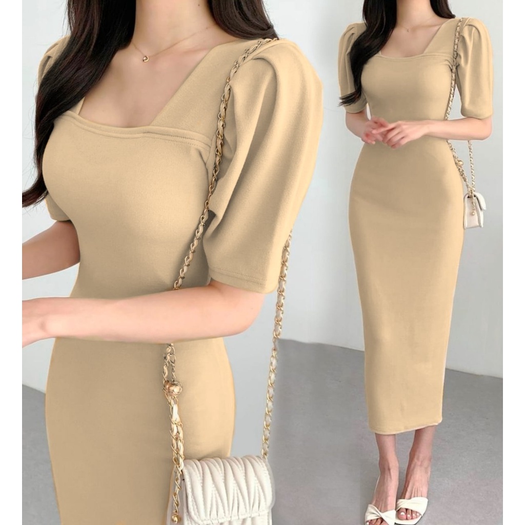 Toply Shop Dres wanita rajut andin / rajut bodycon / rajut premium