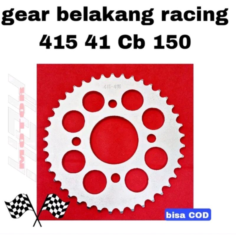 gear gir belakang Racing 415-37T - 43T Cb 150 Gear Belakang Grand 415-28T