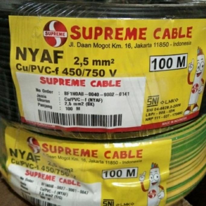 Jual Kabel Serabut Nyaf Mm Supreme Kabelmetal Shopee Indonesia