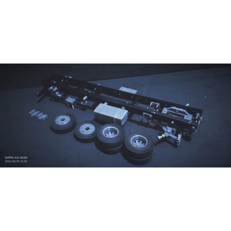 paket sasis kit rc truck lengkap siap pakai skala 12