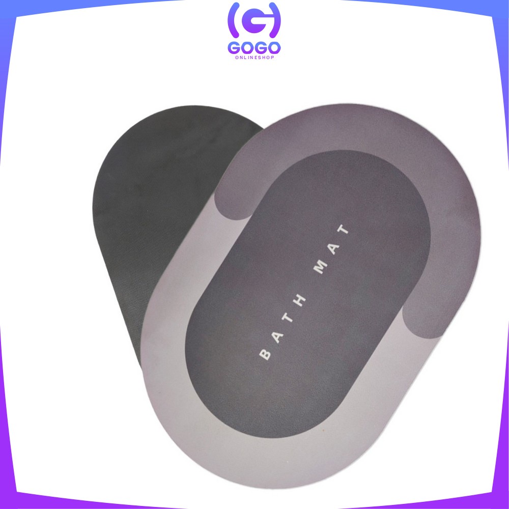 GOGO-C458 Keset Diatomite Keset Kaki Kamar Mandi Serap Air Keset Lantai Rumah Anti Bau Keset Batu Kamar Mandi Anti Bakteri