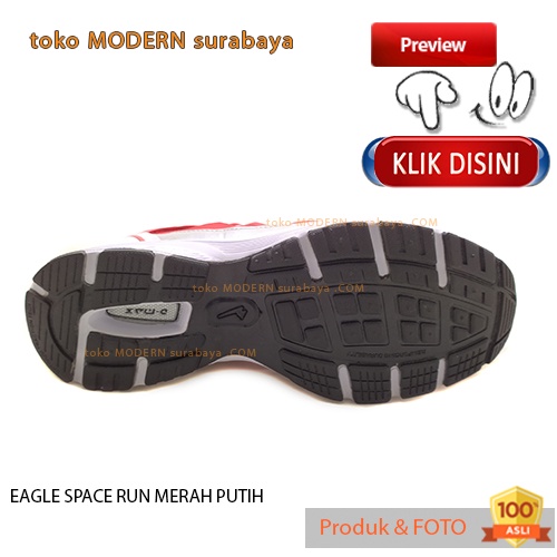 Sepatu pria olahraga running sneakers tali EAGLE SPACE RUN