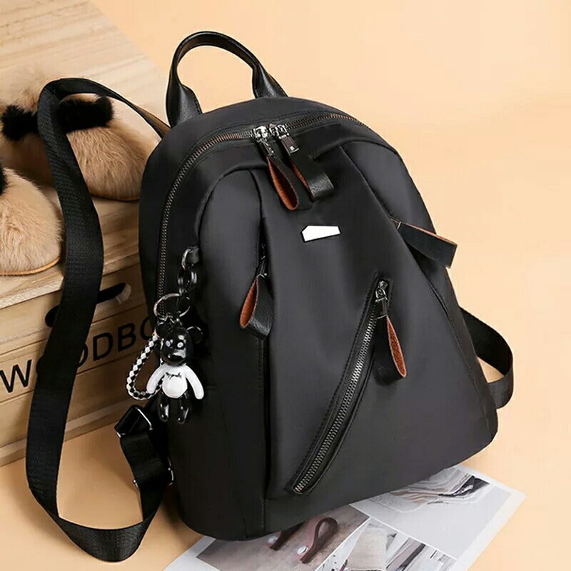 New Tas Wanita Oxford Ransel Zipper Tas Ransel Sekolah Untuk Gadis Remaja Inport Batam