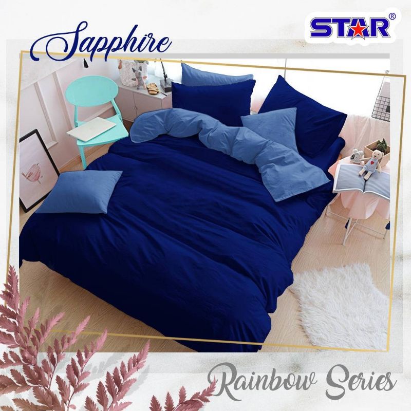 Sprei Polos Star | Sprei Katun polos Rainbow Series