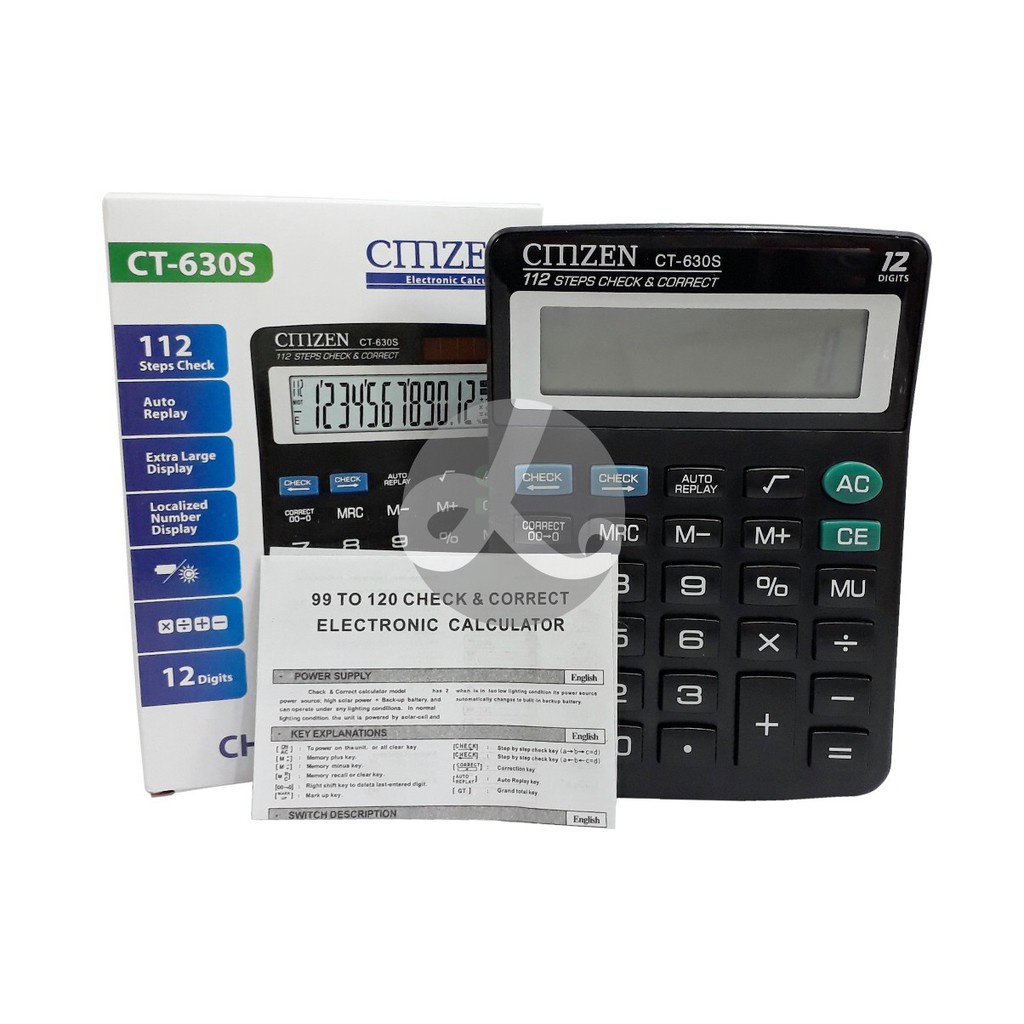 

Calculator Kalkulator Calculator CMZEN CT-630S 630 S 12 Digits