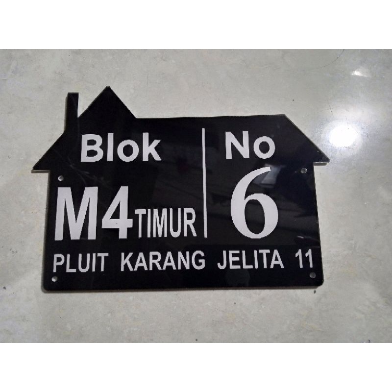 NOMOR RUMAH akrilik
