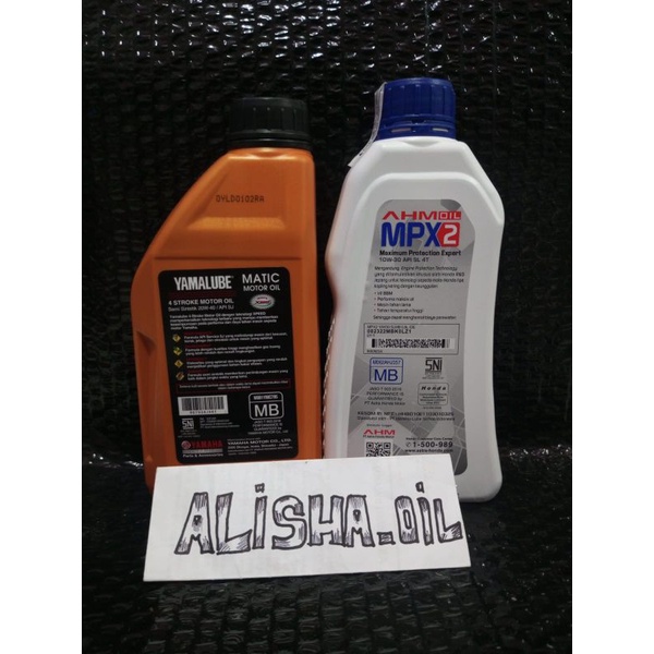 PROMO 2 OLI MPX2 AHM OIL 800ml &amp; YAMALUBE METIC OIL 800ml