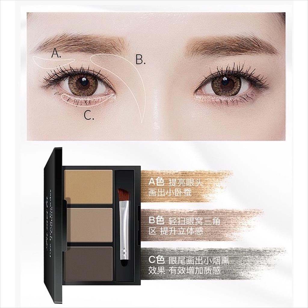 LAMEILA 3 COLOR EYEBROW POWDER / BEDAK ALIS POWDER