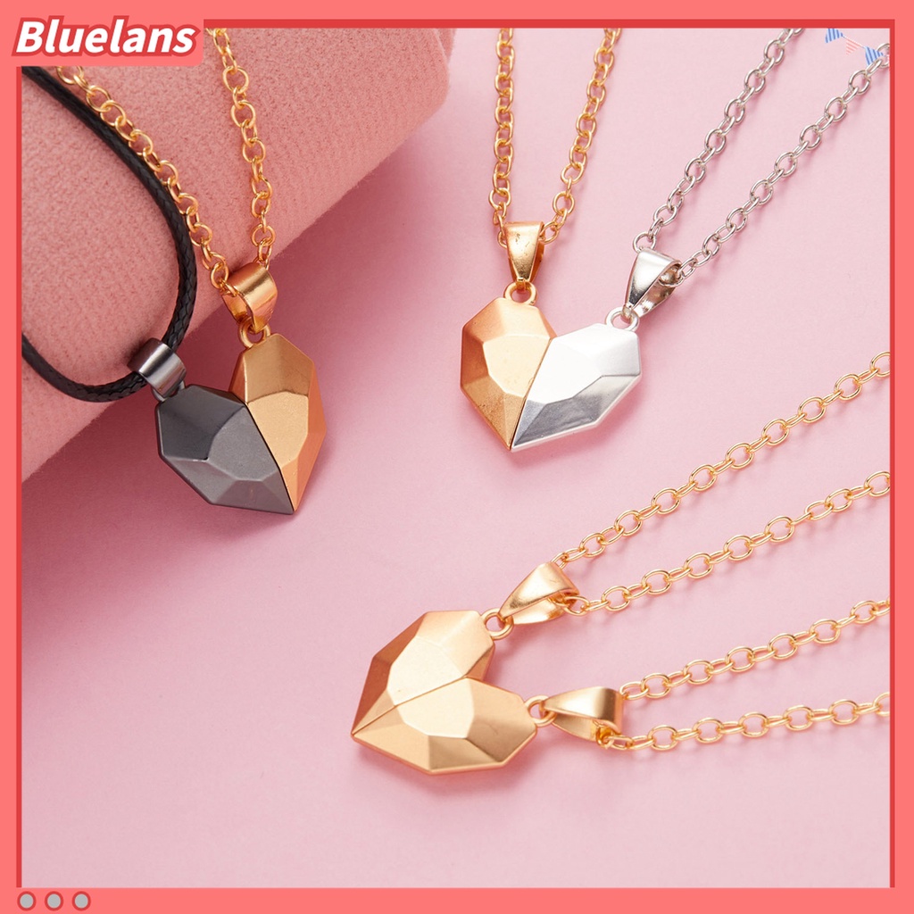 Kalung Liontin Hati Magnetik Bahan Alloy Untuk Kencan