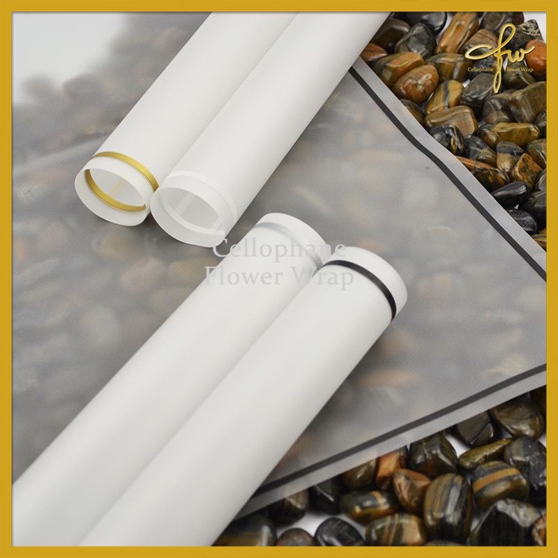 

Kertas Buket White Transparant Line Color Cellophane Flower Wrapping