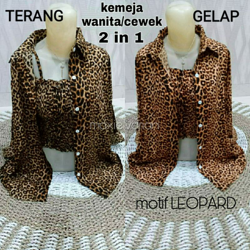 kemeja wanita kemeja cewek baju kemeja 2 in one wanita bahan rayon korea import berkwalitas premium