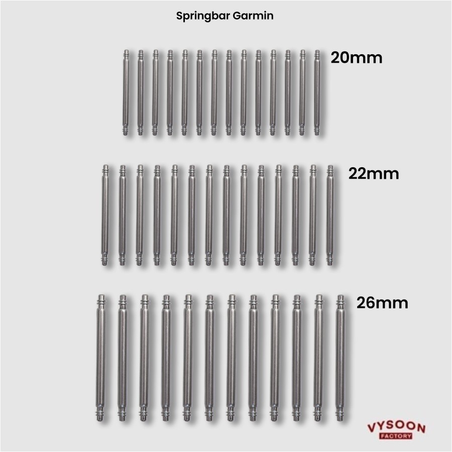 Spring Bar / Springbar Jam Garmin Fenix 5 6 5x 6x Pro Solar 22mm 26mm