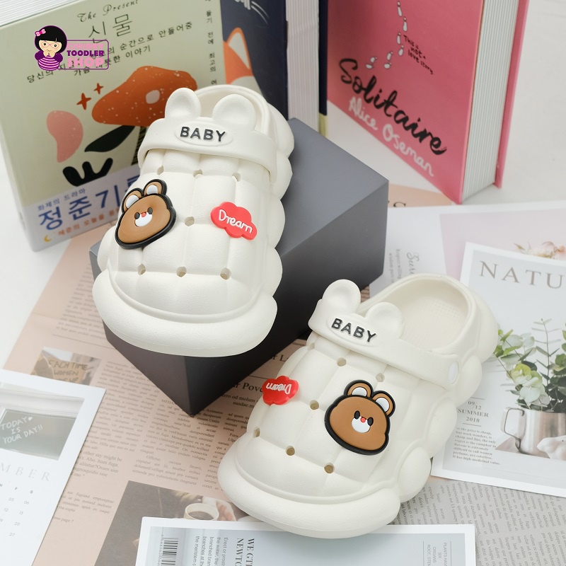 Minipetite SH2120N Sendal anak laki laki dan perempuan rabbit sendal rumah karakter kartun bahan karet empuk size 24-34