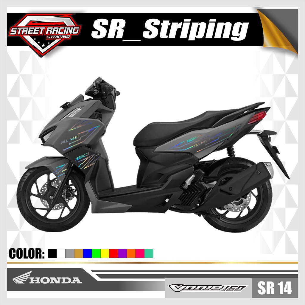 Cutting Sticker Vario 160 - Aksesoris Variasi Motor Stiker Vario 160 Skotlet SR14