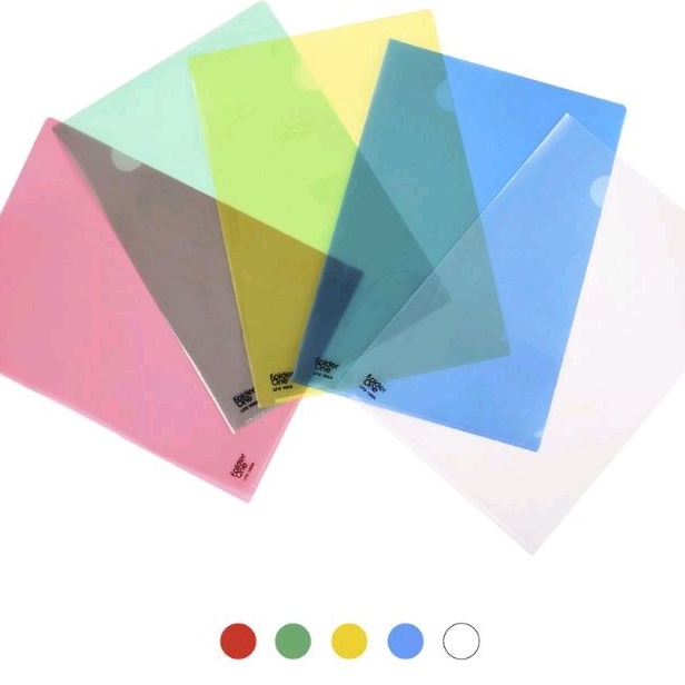 

MAP L A4 FOLDER ONE/PUTIH/TRANSPARANT/12PCS