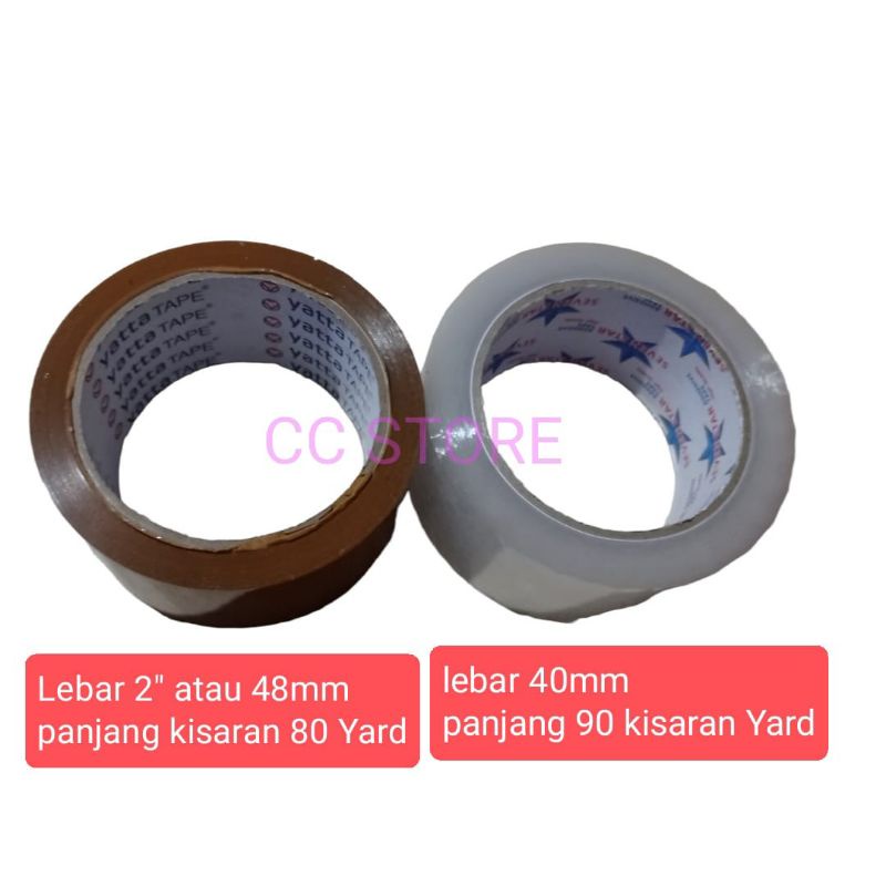 

Lakban Bening Coklat 2 inch 90 Yard