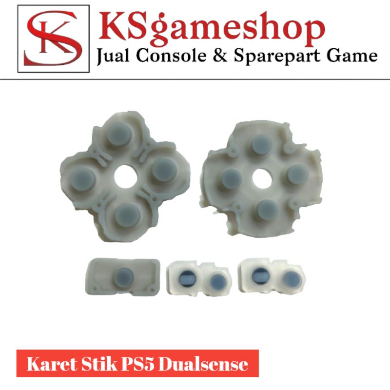 Karet Tombol Stik PS5 Dualsense Fullset Ori Original