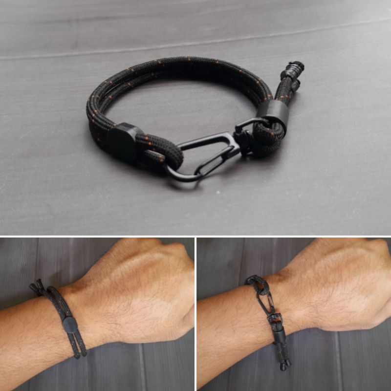 Gelang Prusik Pengait Carabiner Gelang Handmade Tali Termurah