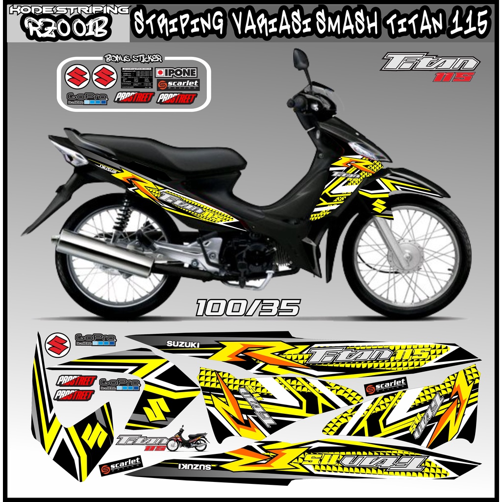 Striping smash titan 115 / decal smash titan 115 / variasi smash titan 115