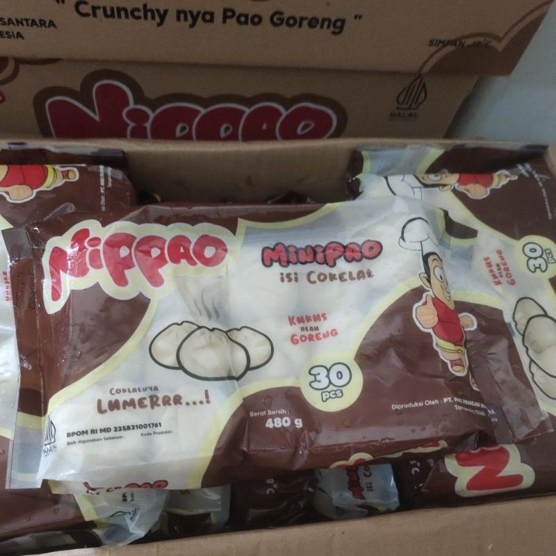 

mini pao coklat crunchy nippao 30pcs