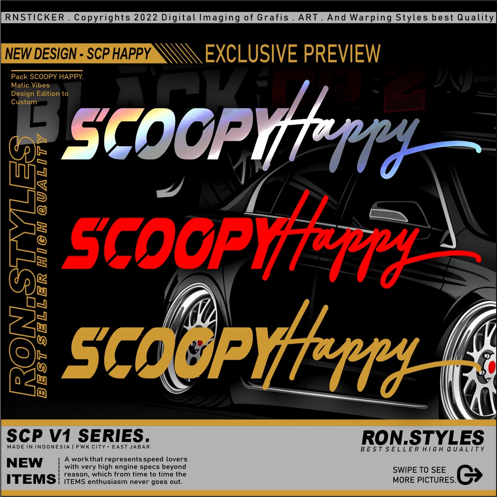 SCO1 CUTTING STICKER SCOOPY HOLOGRAM STIKER SCOOPY HAPPY STIKER SCOOPY HAPPY HOLOGRAM STIKER NAMA SCOOPY STYLES STIKER SCOOPY LATIN SAMBUNG BAHAN ORACAL