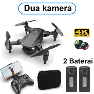 Drone 2 kamera 4K drone kamera drone remote murah drone mini drone murah asli 2 baterai Berbagai aksesoris dapat dilipat drone mainan