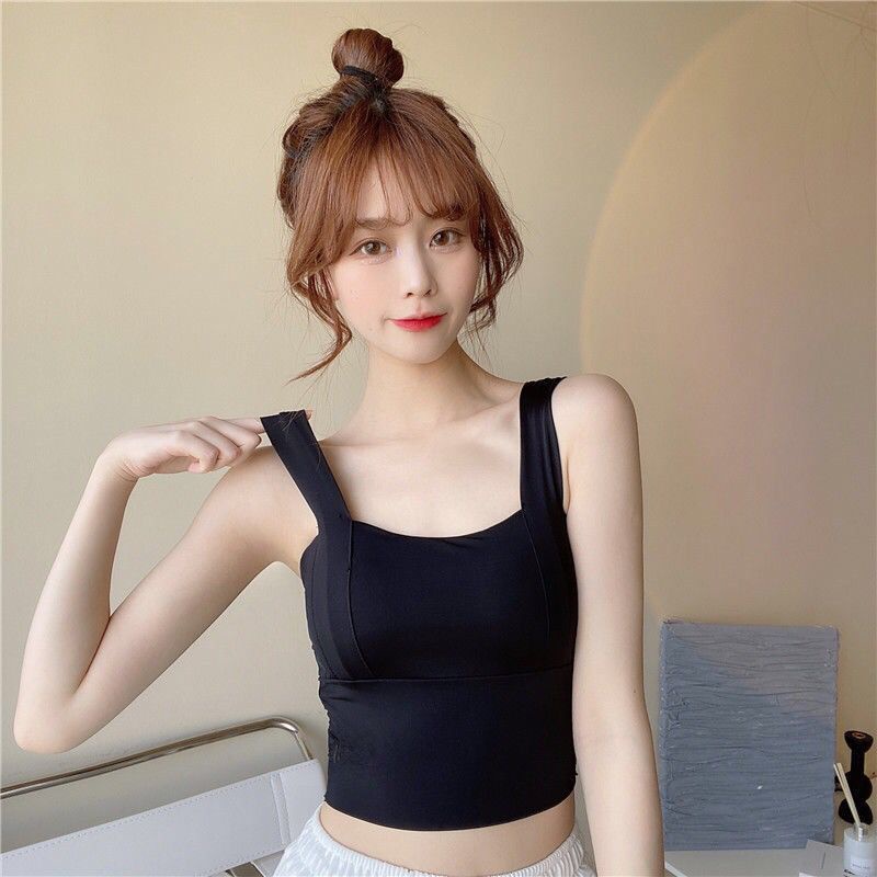 TOPGROSIR TG1619 Tanktop Wanita Import Croptop Atasan /Tanktop Katun