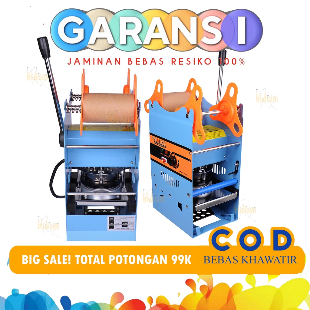 Mesin Press Minuman Cup Sealer 22 Oz Alat Perekat Gelas Plastik