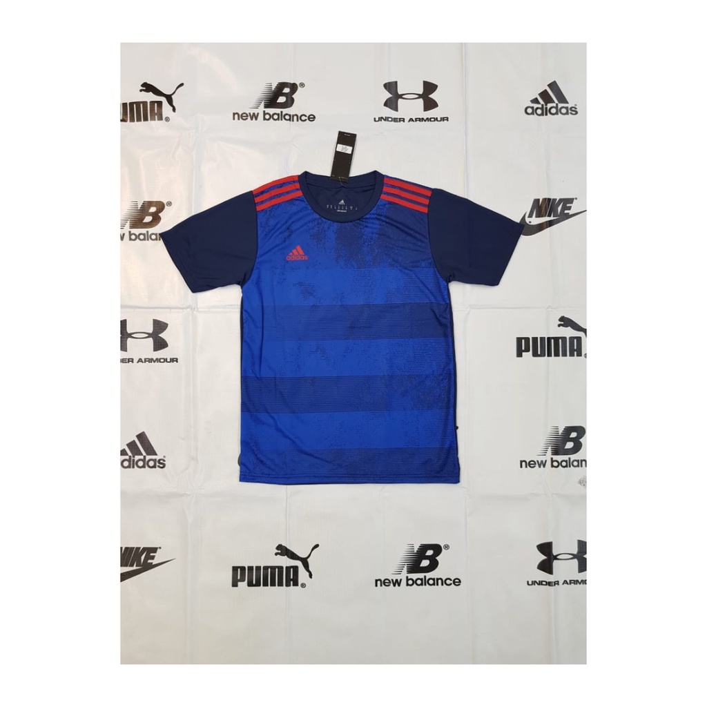 Kaos futsal pria AD143 jersey sepak bola club baju atasan wanita dewasa t-shirt seragam jersy outfit klub olahraga kostum jarsey soccer pakaian oblong sport custom print apparel suit navy