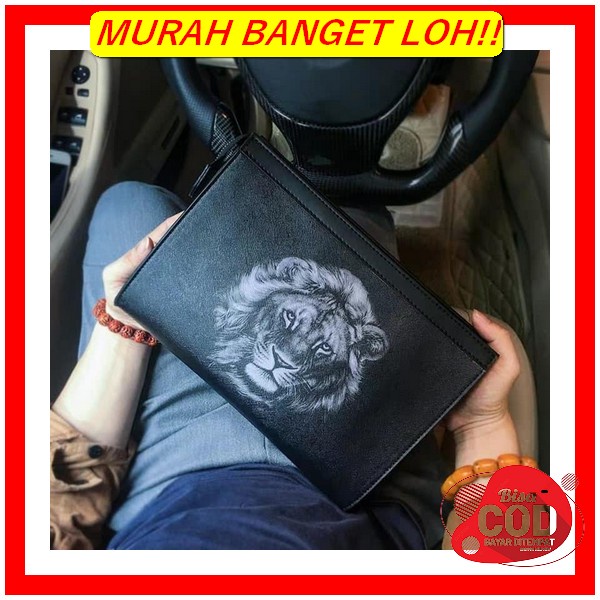 Handbag Pria Import Tumi Clutch Ballistic Nylon Pouch Triple Zipper Mi Tas Tangan Unisex Clutch Pria