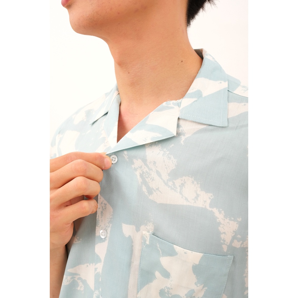 SANVANINA Set Kemeja Hawaiian Oberoi | Kemeja Oneset | Piyama Pria | One Set Rayon | Hawaian Set EB-11