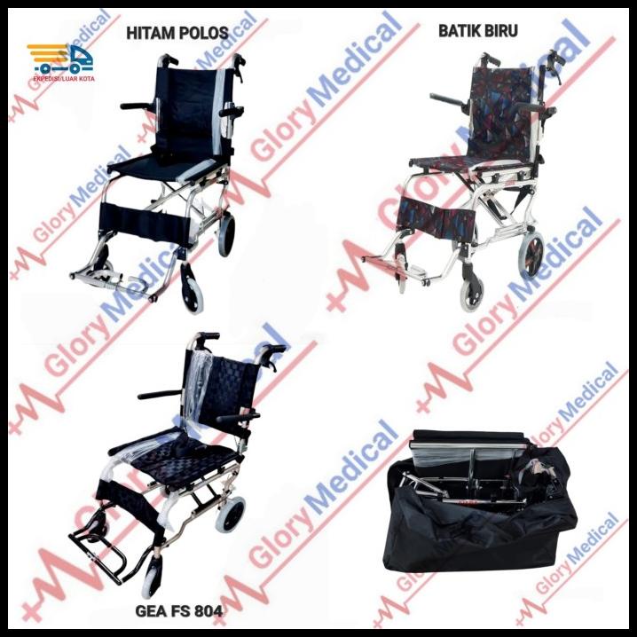 Kursi Roda Traveling Gea Fs804L Fs 804 (Khusus Luar Kota)