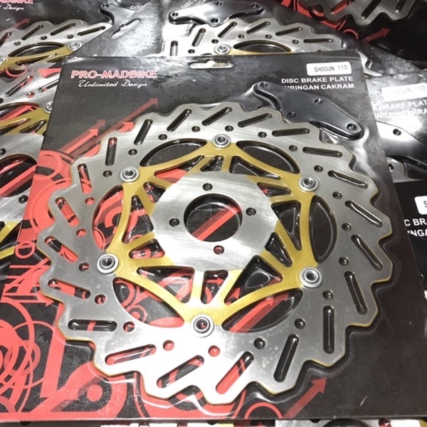 PIRINGAN DEPAN SHOGUN 110-SATRIA 2TAK-SATRIA HIU-SATRIA LUMBA LUMBA-TORNADO DISK CAKRAM 300mm plus breket