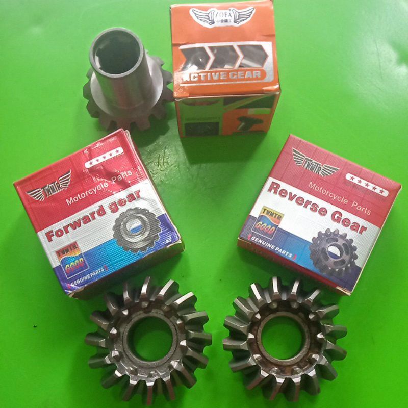 GEAR PINION GIGI  13T GEARBOX GIRBOK SET-SPAREPART MOTOR RODA TIGA VIAR KAISAR MOTOR RODA TIGA DLL