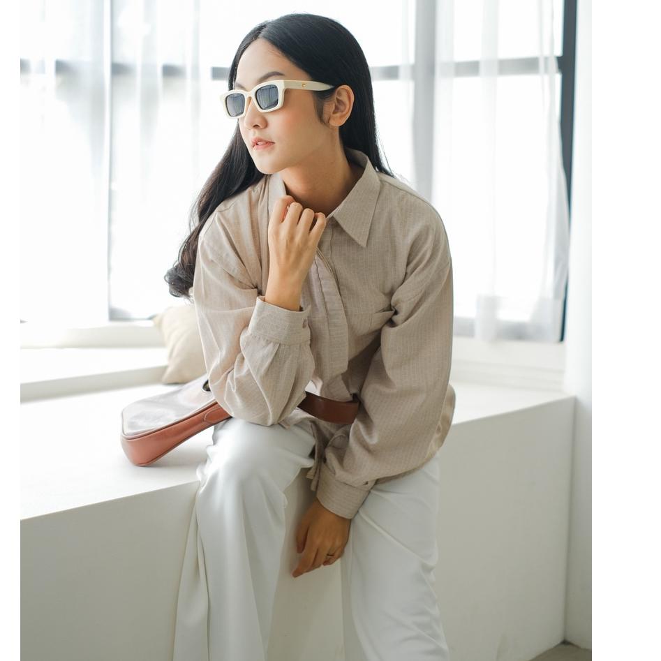 Viral Mayoutfit Sovyza Shirt / Atasan Kemeja Wanita Formal