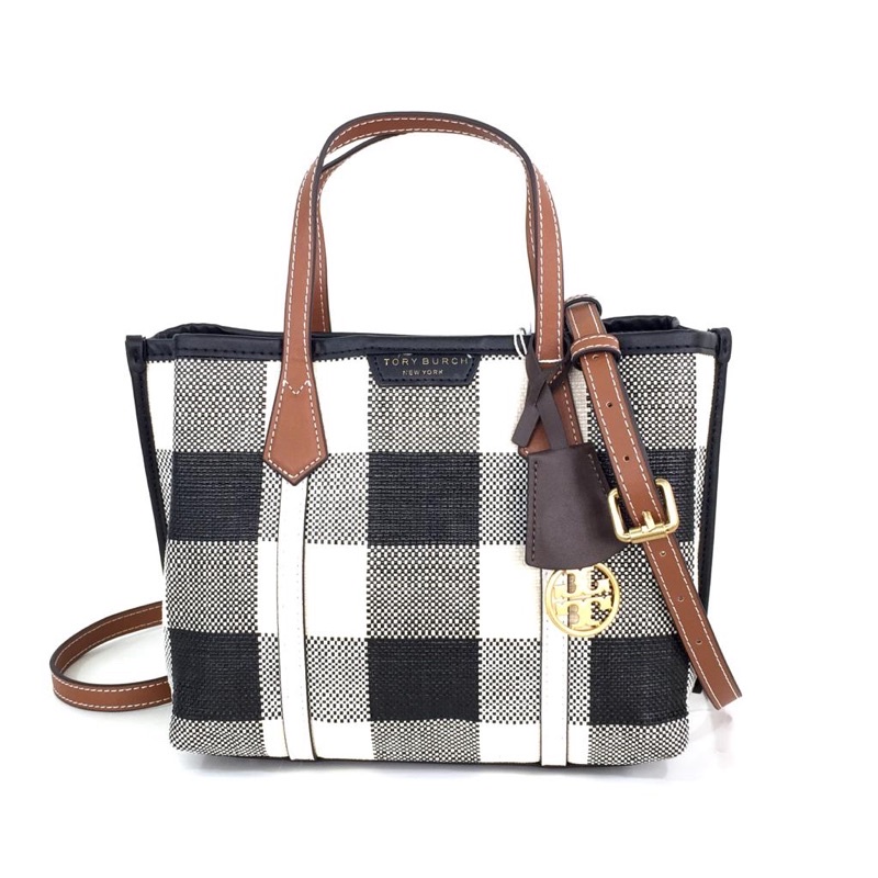 Tb Perry Gingham Small Tote