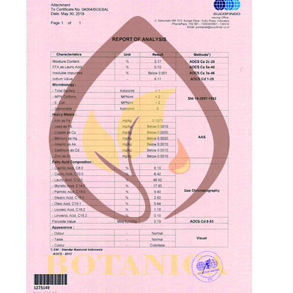 

Terbaik Botanica Virgin Coconut Oil (VCO) 250 mL Organic Cold Pressed - Certified grosir