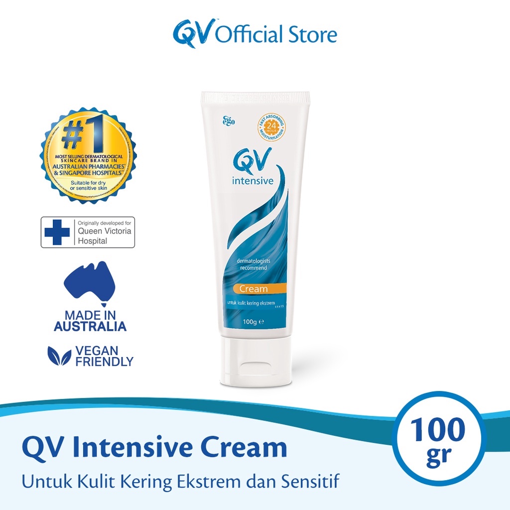 QV Intensive Cream 100g / Cream Intensive / Pelembab Kulit Kering