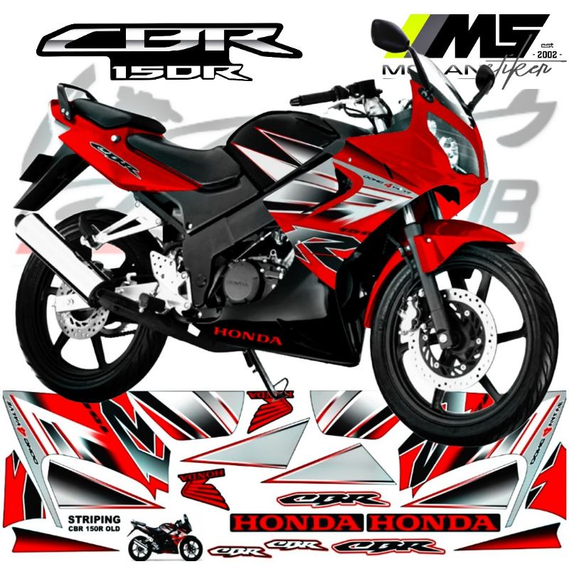 Decal Sticker Striping Variasi Motif Ori Honda CBR 150 R OLD 2003-2004-2005-2006-2007-2008-2009 /CBR