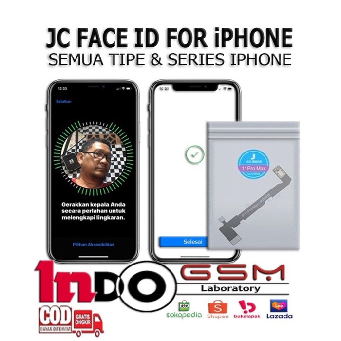 JC Face id Projector JC Face id Flexibel iPhone X iPhone 12 Pro Max