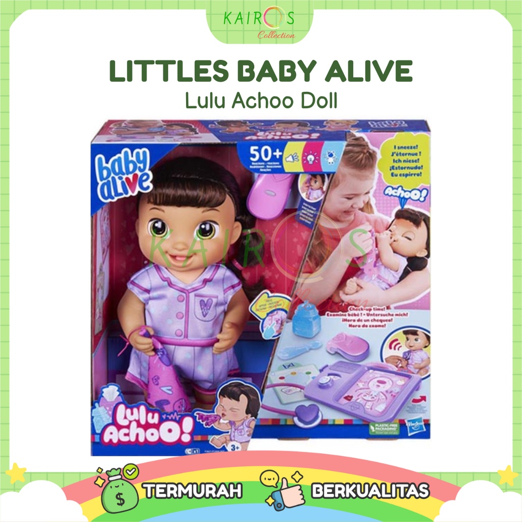 Baby Alive Lulu Achoo Interactive Doll || Mainan anak